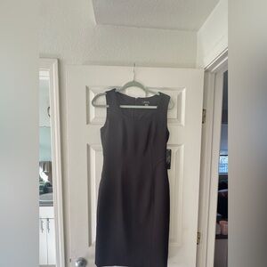 NWT Tahari Black Market Classic Black Midi Dress